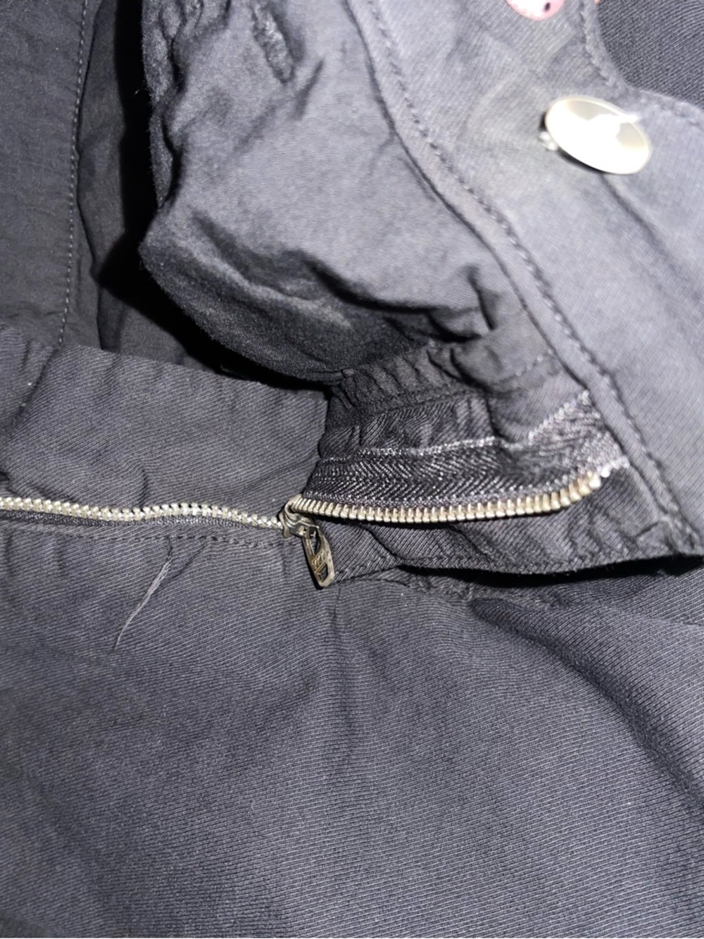 Frank & Eileen Gray Cropped Pants Size 10 Cotton Casual Raw Hem Chino - Picture 7 of 7